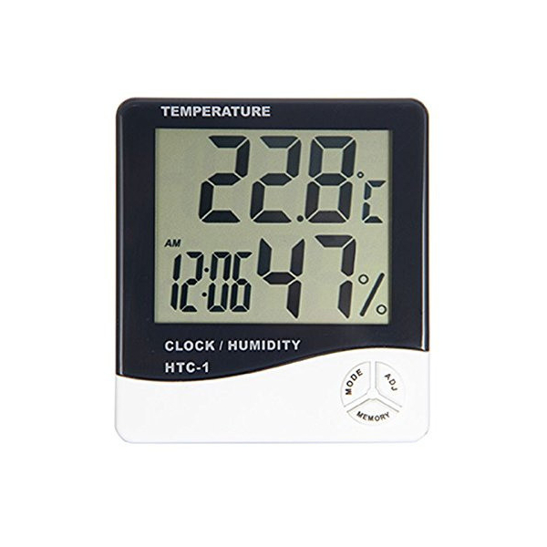 Digital Thermometer-Hygrometer Clock