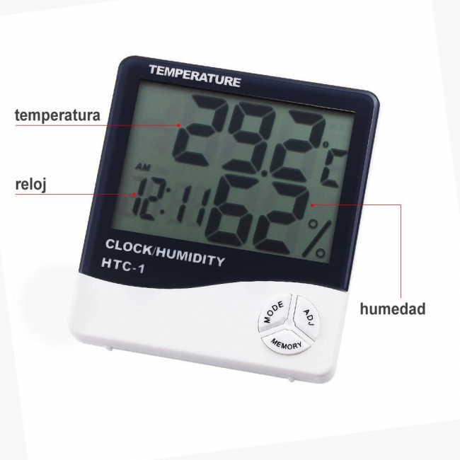 Digital Thermometer-Hygrometer Clock  - 4
