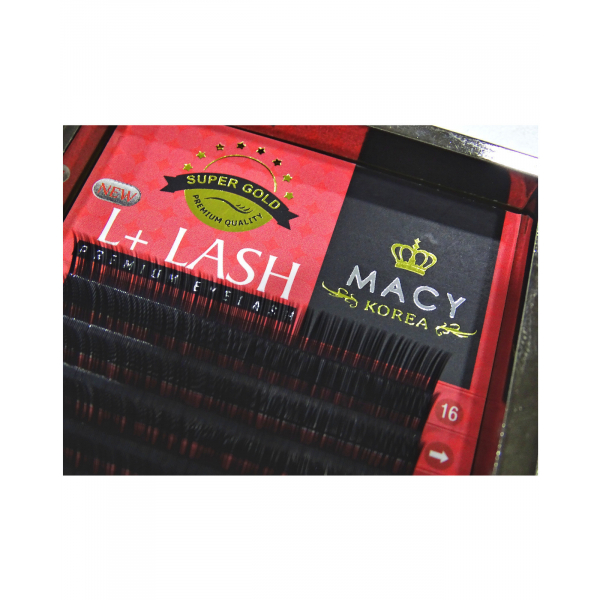 BOX EYELASH Extensions MACY, Curve "L" and Curve "L+" Super Gold Premium MACY - 1