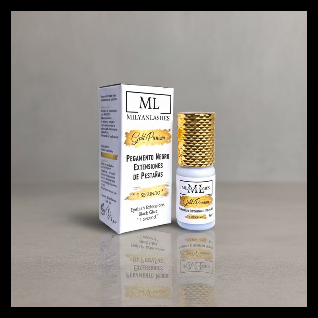 Pegamento Extensiones de Pestañas Gold Premium | Secado 1s | Retención 8 Semanas