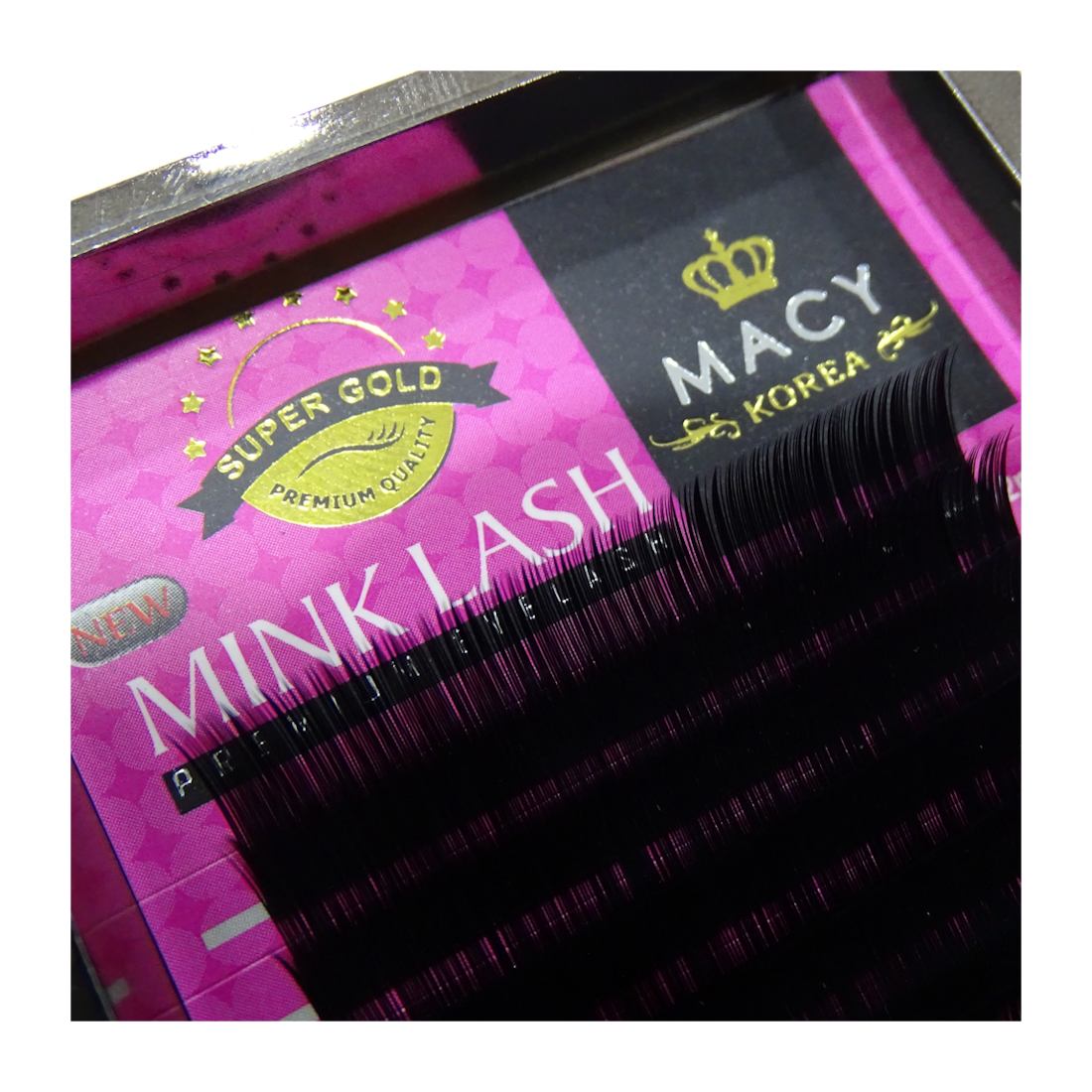 MACY Eyelash Extensions Box, Mink Super Gold Premium