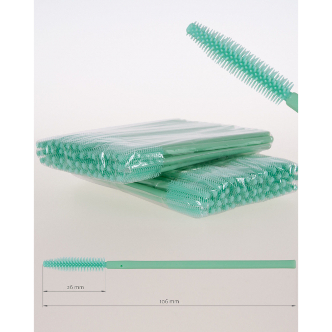 Cepillos de silicona tipo mascara de pestañas, Pack